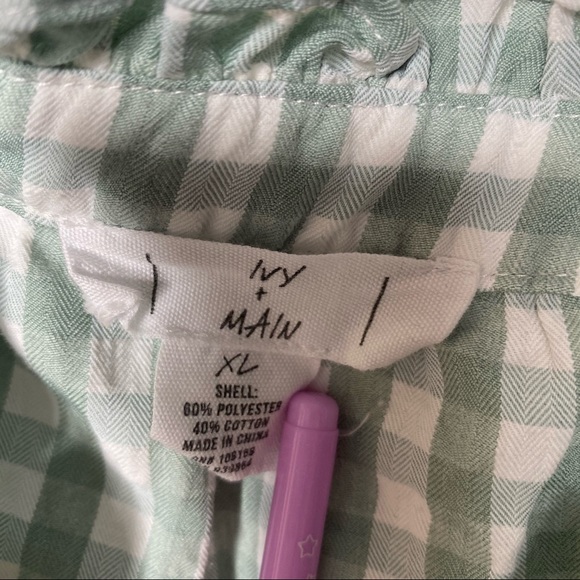 Ivy + main gingham crop top - Picture 6 of 6